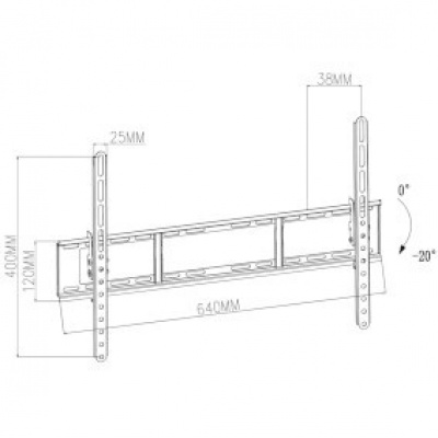 Kantelbare Muurbeugel 37-70 Kantelbare Muurbeugel 37-70
