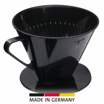 Foto van Koffiefilterhouder 1x2 Zwart