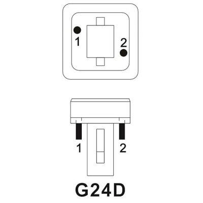 PL-C 2P 18W/830 G24D fluorescent lamp