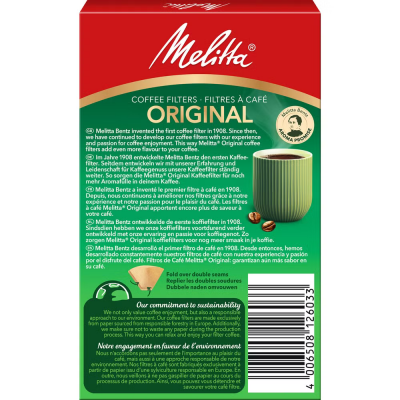 Melitta Filter nr. 100 Bruin - 40 Stuks 6771335