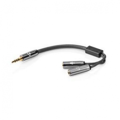 3.5mm jack adapterkabel splitst het audiosignaal 3.5mm jack adapterkabel splitst het audiosignaal