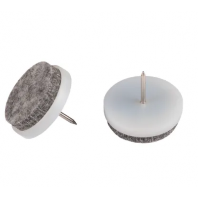 Deltafix meubelviltglijders spijker wit Ø28mm 12 stuks