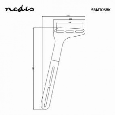 Nedis Soundbar-Beugel Universeel Zwart Nedis Soundbar-Beugel Universeel Zwart