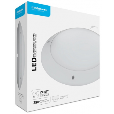 Plafonniere rond 300mm 2x E27 IP65
