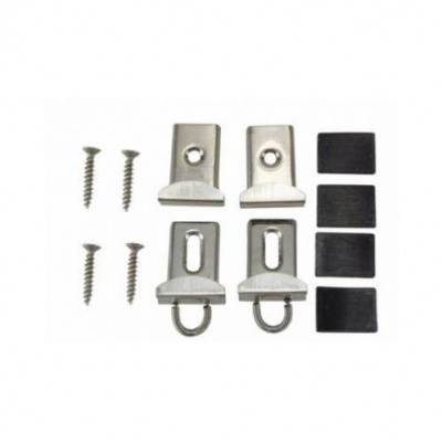 Foto van Deltafix spiegelklemmen verchroomd set