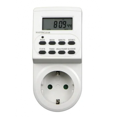 Tijdschakelklok Digitaal 7x24 uur Foto van Tijdschakelklok Digitaal 7x24 uur