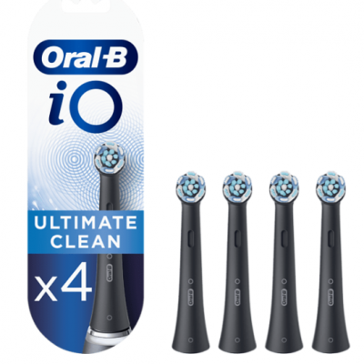 OralB Tandenborstelset iO Ultimate Clean Black, 4 stuks Foto van OralB Tandenborstelset iO Ultimate Clean Black, 4 stuks