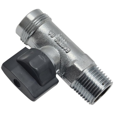 Gaskraan recht 1/2 Foto van Gaskraan recht 1/2