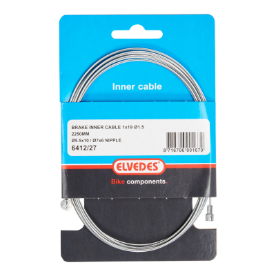 Rembinnenkabel 2 nippels 225cm Foto van Rembinnenkabel 2 nippels 225cm