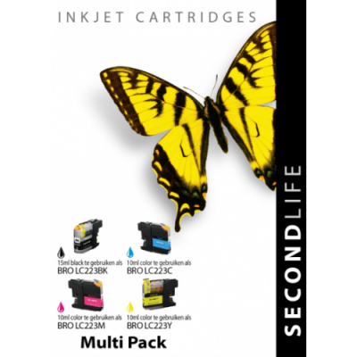 Multipack Brother LC 221 / 223 BK, C, M en Y Foto van Multipack Brother LC 221 / 223 BK, C, M en Y