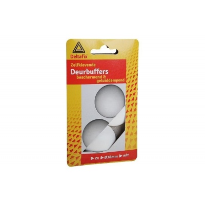 Deltafix deursbuffers wit Ø38mm. Foto van Deltafix deursbuffers wit Ø38mm.