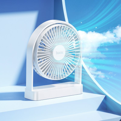 Hoco Compacte Tafelventilator - Oplaadbaar met 3 standen