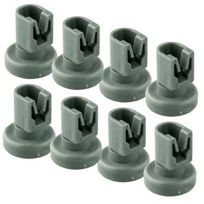 Wiel Set van bovenkorf 8 stuks 24mm geschikt voor AEG-IKEA-Zanussi-Pelgrim 50286967000 -50278101006 Foto van Wiel Set van bovenkorf 8 stuks 24mm geschikt voor AEG-IKEA-Zanussi-Pelgrim 50286967000 -50278101006