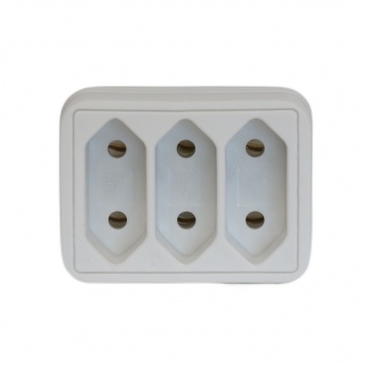 Euro verdeelstekker 3 voudig wit Euro verdeelstekker 3 voudig wit