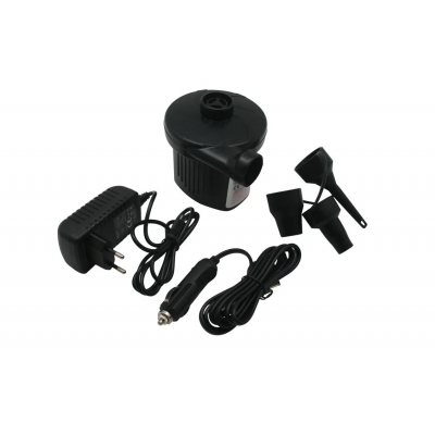 Elektrische luchtpomp werkt op zowel 12V als op 220V Foto van Elektrische luchtpomp werkt op zowel 12V als op 220V