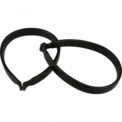 Broekklemmen PVC zwart