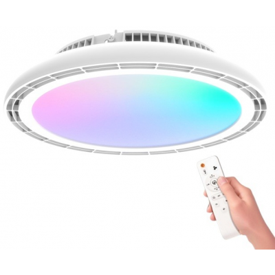 Foto van Ventilator LED Plafonnière 450mm 24W RGB-CCT 