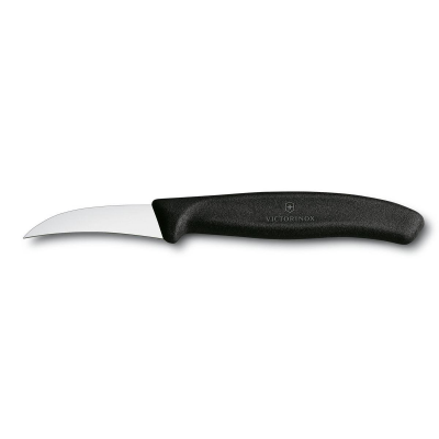 Victorinox schilmesje rvs zwart gebogen Foto van Victorinox schilmesje rvs zwart gebogen