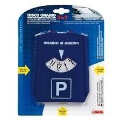 Ijskrabber met parkeerkaart Foto van Ijskrabber met parkeerkaart