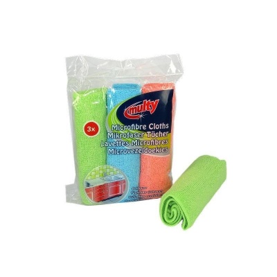 Microvezeldoeken 35x35cm 3 stuks Foto van Microvezeldoeken 35x35cm 3 stuks