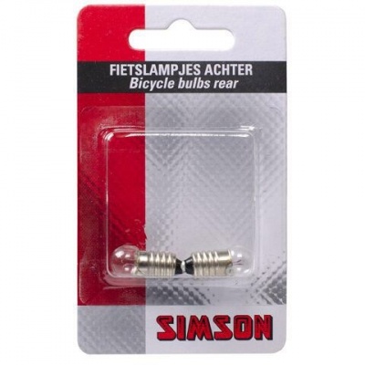 Lampje achterlicht 6 volt / 0,6 watt (2) Lampje achterlicht 6 volt / 0,6 watt (2)