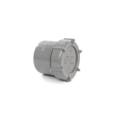 Pvc eindstuk met schroefdeksel 32mm Foto van Pvc eindstuk met schroefdeksel 32mm