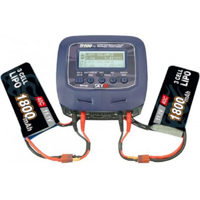 Dual Balance Charger Discharger/Power Supply 2x100W / 2x10A