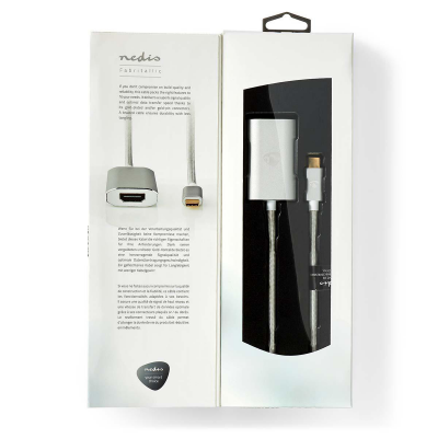 USB-C naar Hdmi female met PD 2,0 meter