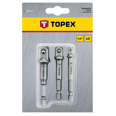 Topex adapterset 3 Delig Topex adapterset 3 Delig