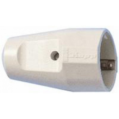 Contrastekker randaarde wit