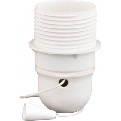 Foto van Lamphouder wit E27 trekschakelaar