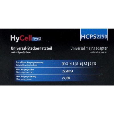 Hycell Universele netvoeding 2250mA