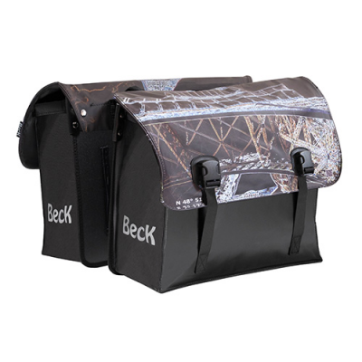 BECK Classic Landmarks Eiffle Tower Fietstas 46L Foto van BECK Classic Landmarks Eiffle Tower Fietstas 46L