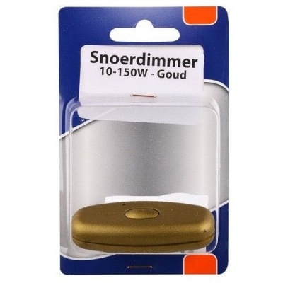 LED snoerdimmer 10-150w goud