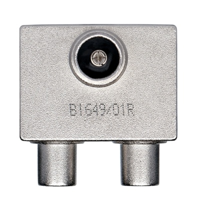 Coax opdruk verdeler 2-voudig TV splitter Coax opdruk verdeler 2-voudig TV splitter