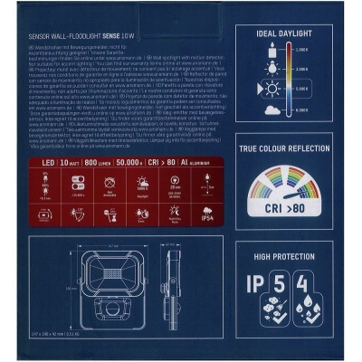 LED muurverlichting met sensor 10W