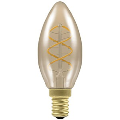 Foto van Nordlux LED Kaars E14 Gold Spiraal 3W Dimbaar