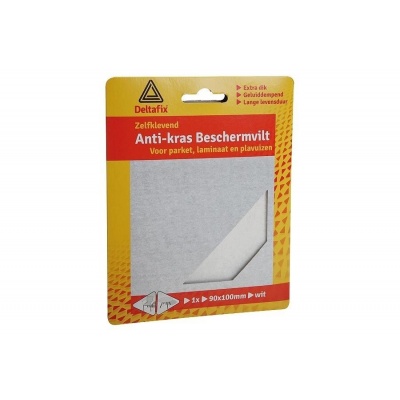 Deltafix anti-krasvilt zelfklevend vel wit 90 mm x 100mm 1 vel