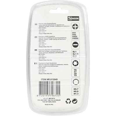 Schroevendraaier ratel precisie 14-in-1