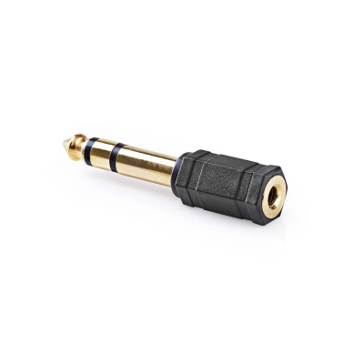 Verloopstekker Jack 6,3mm naar 3,5mm jack Foto van Verloopstekker Jack 6,3mm naar 3,5mm jack