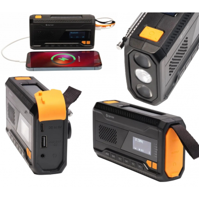 Noodradio DAB+/FM op Zonne-energie met Zaklamp Noodradio DAB+/FM op Zonne-energie met Zaklamp