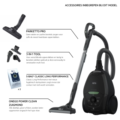 Aeg VX8 Stofzuiger Met stofzak - 57 dB