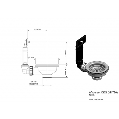 Reginox Afvoerset Met overloop R26854