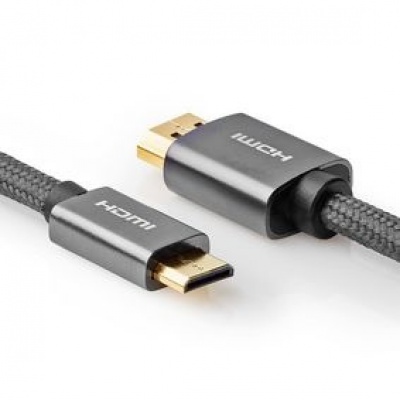 Mini HDMI naar HDMI 18Gbps 2.0mtr Mini HDMI naar HDMI 18Gbps 2.0mtr