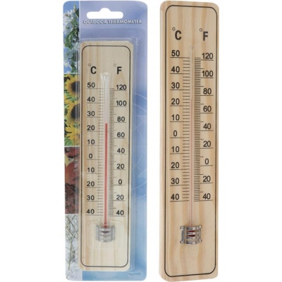 Foto van Thermometer hout 22 cm