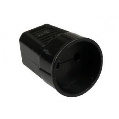 Foto van Contrastekker zonder randaarde zwart