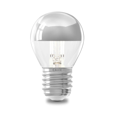 LED Filament Kopspiegel 3,5W E27 P45 Dimbaar Foto van LED Filament Kopspiegel 3,5W E27 P45 Dimbaar