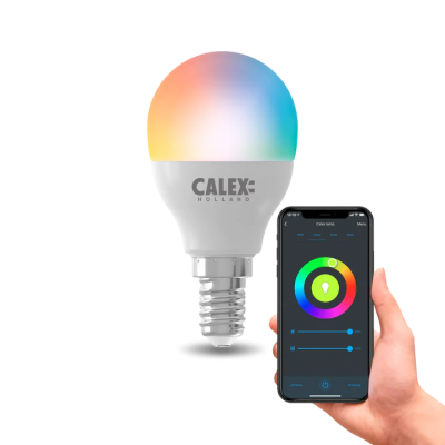 Smart LED Kogellamp E14 5W RGB Dimbaar 4,9W Foto van Smart LED Kogellamp E14 5W RGB Dimbaar 4,9W