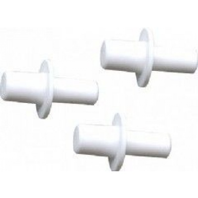 Foto van Deltafix plankdragers plastic wit 10mm. x 5mm. 24st.