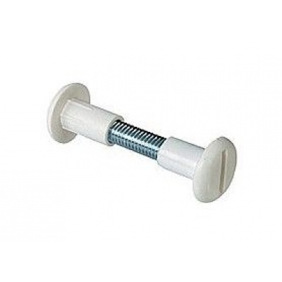Foto van Deltafix | koppelbouten | kort | 6mm. x 30mm. x 34mm. | wit | 4st.